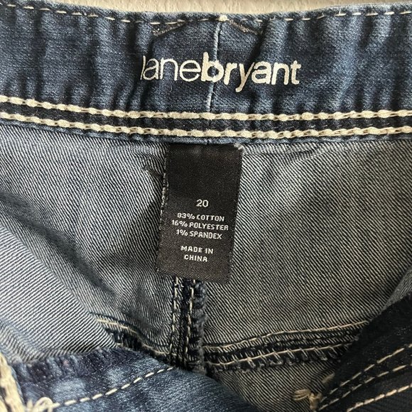 Lane Bryant Women's Dark Wash Stitch Boot Cut Jeans Size 20 Style 015001-12 - Picture 8 of 11